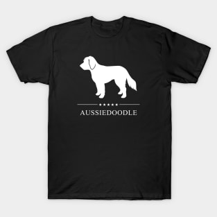 Aussiedoodle White Silhouette T-Shirt